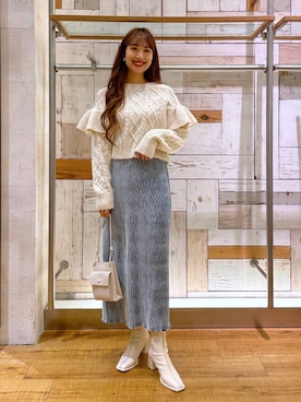 「アイテム（パンプス）」を使った、ゆっぽんさん（レディース・172cm）の秋コーディネート