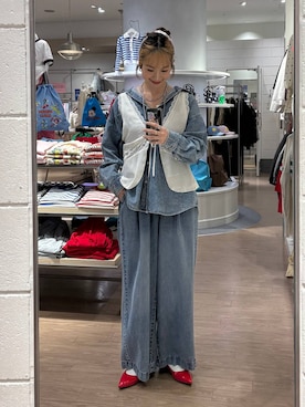 LOWRYS FARMのベストを使った「セットアップ」の人気ファッション