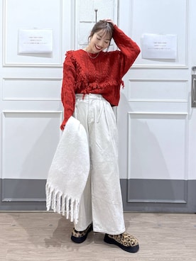 「アイテム（ポロシャツ）」を使った、ゆっぽんさん（レディース・172cm）の秋コーディネート