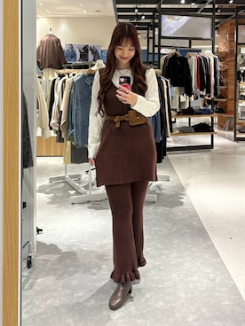 ゆっぽんさん（レディース・172cm）の秋コーディネート