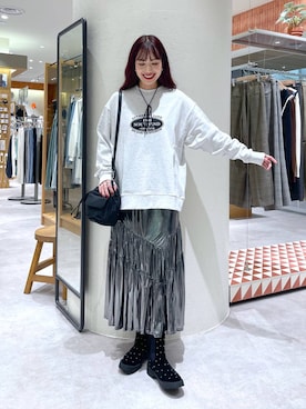 「アイテム（スウェット）」を使った、ゆっぽんさん（レディース・172cm・30代）の秋コーディネート
