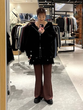 「LOWRYS FARM（ローリーズファーム）のアイテム（ワンピース）」を使った、ゆっぽんさん（レディース・172cm）の秋コーディネート