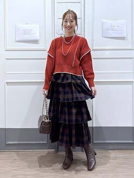 ゆっぽんさん（レディース・172cm）の冬コーディネート