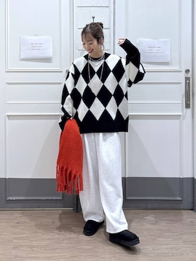 「アイテム（スウェットパンツ）」を使った、ゆっぽんさん（レディース・172cm・30代）の秋コーディネート