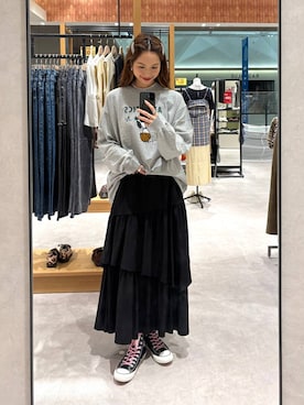 「アイテム（スカート）」を使った、ゆっぽんさん（レディース・172cm・30代）の夏コーディネート
