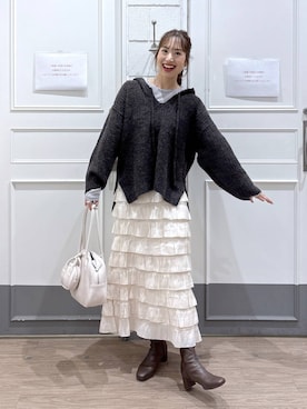 「アイテム（ボストンバッグ）」を使った、ゆっぽんさん（レディース・172cm・30代）の秋コーディネート