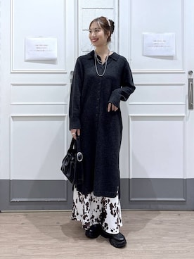 「アイテム（ワンピース/ドレス）」を使った、ゆっぽんさん（レディース・172cm）の冬コーディネート