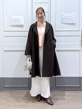 「アイテム（チェスターコート）」を使った、ゆっぽんさん（レディース・172cm・30代）の冬コーディネート