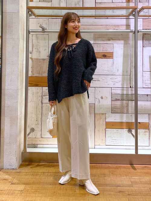 ponページ⸜❤︎⸝しめ LOWRYS FARM 阪急西宮ガーデンズゆっぽんさんのニット/セーターを使っ