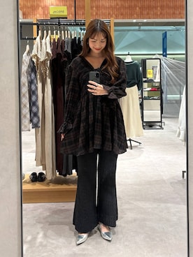 「アイテム（アクセサリー）」を使った、ゆっぽんさん（レディース・172cm・30代）の秋コーディネート