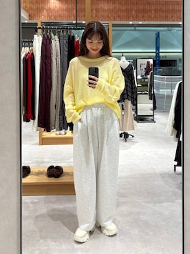 「アイテム（スウェットパンツ）」を使った、ゆっぽんさん（レディース・172cm・30代）の秋コーディネート