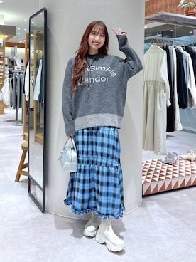 「アイテム（アクセサリー）」を使った、ゆっぽんさん（レディース・172cm・30代）の秋コーディネート