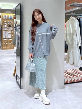 「アイテム（スウェット）」を使った、ゆっぽんさん（レディース・172cm・30代）の秋コーディネート