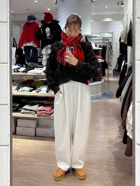 「アイテム（スウェットパンツ）」を使った、ゆっぽんさん（レディース・172cm・30代）の秋コーディネート