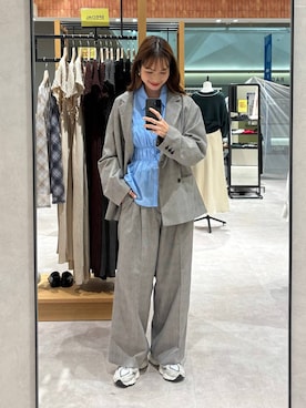 「アイテム（テーラードジャケット）」を使った、ゆっぽんさん（レディース・172cm）の秋コーディネート