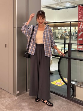 「アイテム（キャミソール）」を使った、ゆっぽんさん（レディース・172cm）の夏コーディネート