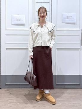 ゆっぽんさん(レディース・172cm)の冬コーディネート