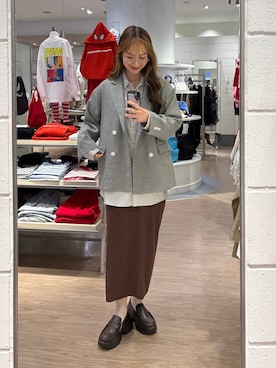 ゆっぽんさん（レディース・172cm）の冬コーディネート