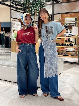 「アイテム（バンダナ/スカーフ）」を使った、ゆっぽんさん（レディース・172cm・30代）の夏コーディネート