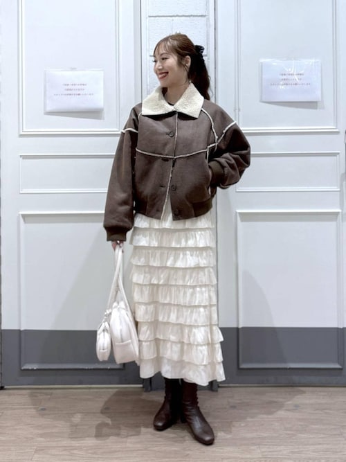 セール】ムートンボアブルゾン 133584（ブルゾン）｜LOWRYS FARM