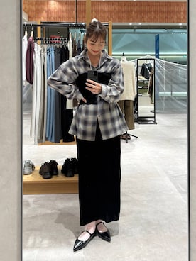 「アイテム（スカート）」を使った、ゆっぽんさん（レディース・172cm・30代）の秋コーディネート