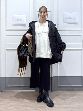 ゆっぽんさん（レディース・172cm）の冬コーディネート