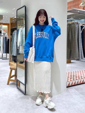 「アイテム（スウェット）」を使った、ゆっぽんさん（レディース・172cm・30代）の秋コーディネート