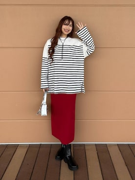 「アイテム（アクセサリー）」を使った、ゆっぽんさん（レディース・172cm・30代）の秋コーディネート