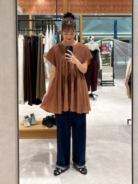 「アイテム（キャミソール）」を使った、ゆっぽんさん（レディース・172cm）の夏コーディネート