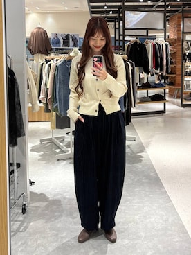 「LOWRYS FARM（ローリーズファーム）のアイテム（ブーツ）」を使った、ゆっぽんさん（レディース・172cm）の秋コーディネート