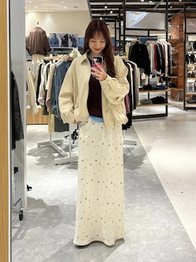 「LOWRYS FARM（ローリーズファーム）のアイテム（ブーツ）」を使った、ゆっぽんさん（レディース・172cm）の秋コーディネート