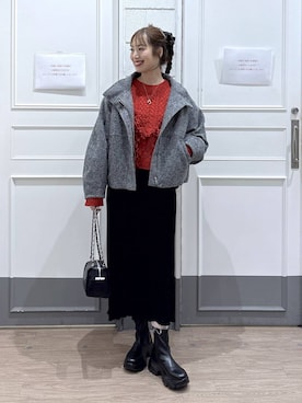 「アイテム（ポロシャツ）」を使った、ゆっぽんさん（レディース・172cm・30代）の秋コーディネート