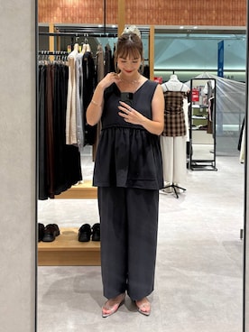 「アイテム（オールインワン・サロペット）」を使った、ゆっぽんさん（レディース・172cm）の夏コーディネート