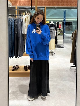 「アイテム（パーカー）」を使った、ゆっぽんさん（レディース・172cm・30代）の夏コーディネート