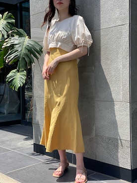 「NOMAE（ノーマエ）のアイテム（トップス）」を使った、onewayさん（レディース・162cm）の夏コーディネート