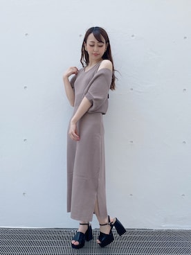 「abc une face（アーベーセーアンフェイス）のアイテム」を使った、onewayさん（レディース・153cm）の夏コーディネート