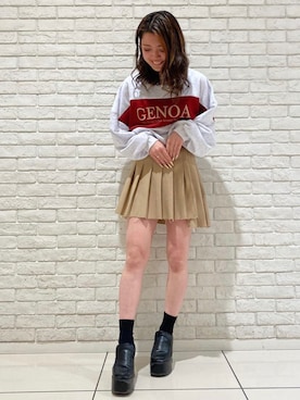 「one way（ワンウェイ）のアイテム（スウェット）」を使った、onewayさん（レディース・160cm）の冬コーディネート