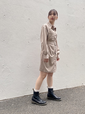 「one way（ワンウェイ）のアイテム（ワンピース/ドレス）」を使った、onewayさん（レディース・156cm）の秋コーディネート