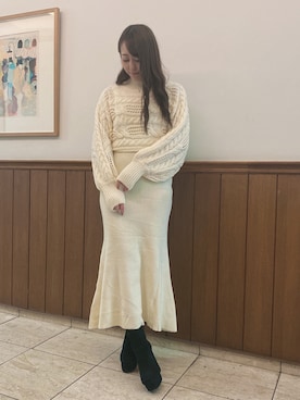 「abc une face（アーベーセーアンフェイス）のアイテム」を使った、onewayさん（レディース・153cm）の冬コーディネート