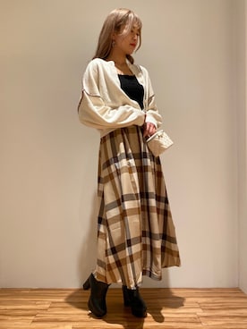 「one way（ワンウェイ）のアイテム」を使った、onewayさん（レディース・160cm）の秋コーディネート