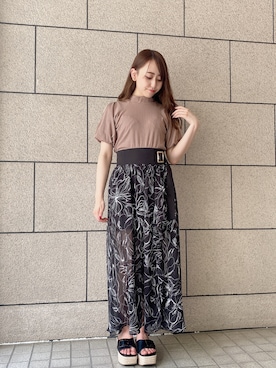 「abc une face（アーベーセーアンフェイス）のアイテム」を使った、onewayさん（レディース・153cm）の夏コーディネート