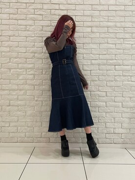「one way（ワンウェイ）のアイテム（ワンピース/ドレス）」を使った、onewayさん（レディース・158cm）の秋コーディネート