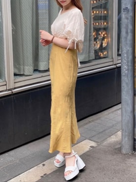 「NOMAE（ノーマエ）のアイテム」を使った、onewayさん（レディース・154cm）の春コーディネート