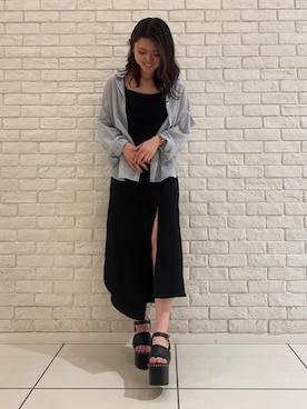 「one way（ワンウェイ）のアイテム（ワンピース/ドレス）」を使った、onewayさん（レディース・162cm）の夏コーディネート