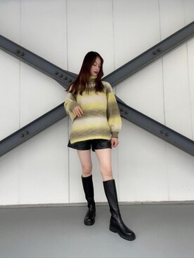 「one way（ワンウェイ）のアイテム（パンツ）」を使った、onewayさん（レディース・164cm）の秋コーディネート