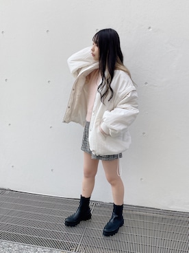 「one way（ワンウェイ）のアイテム（ジャケット/アウター）」を使った、onewayさん（レディース・156cm）の冬コーディネート