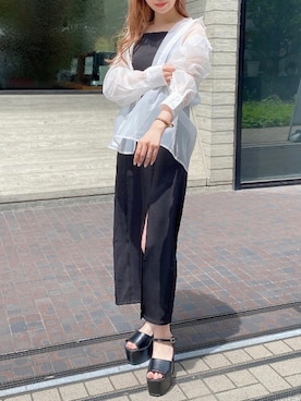 「one way（ワンウェイ）のアイテム（ワンピース/ドレス）」を使った、onewayさん（レディース・155cm）の夏コーディネート