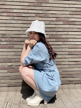 「ミニワンピ」｜onewayさん（レディース・152cm）の春コーディネート