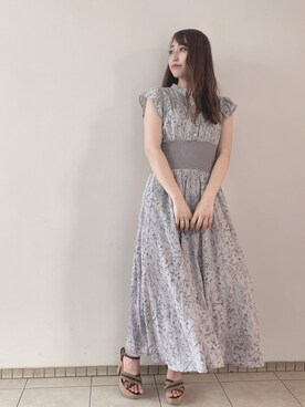 「one way（ワンウェイ）のアイテム（ワンピース/ドレス）」を使った、onewayさん（レディース・153cm）の夏コーディネート