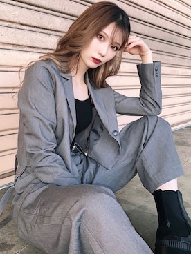 「one way（ワンウェイ）のアイテム（ジャケット/アウター）」を使った、onewayさん（レディース・160cm）の秋コーディネート